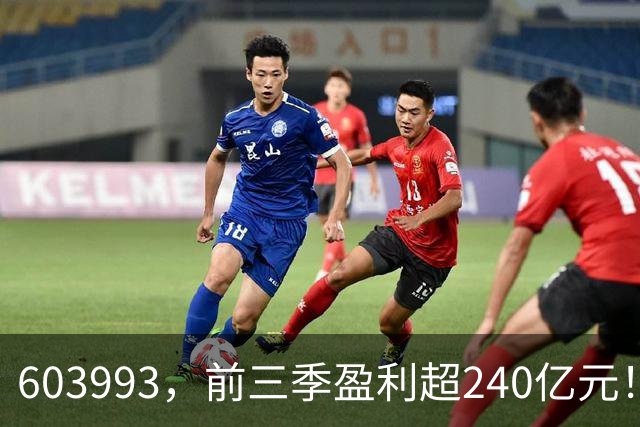 603993，前三季盈利超240亿元！已超去年全年！